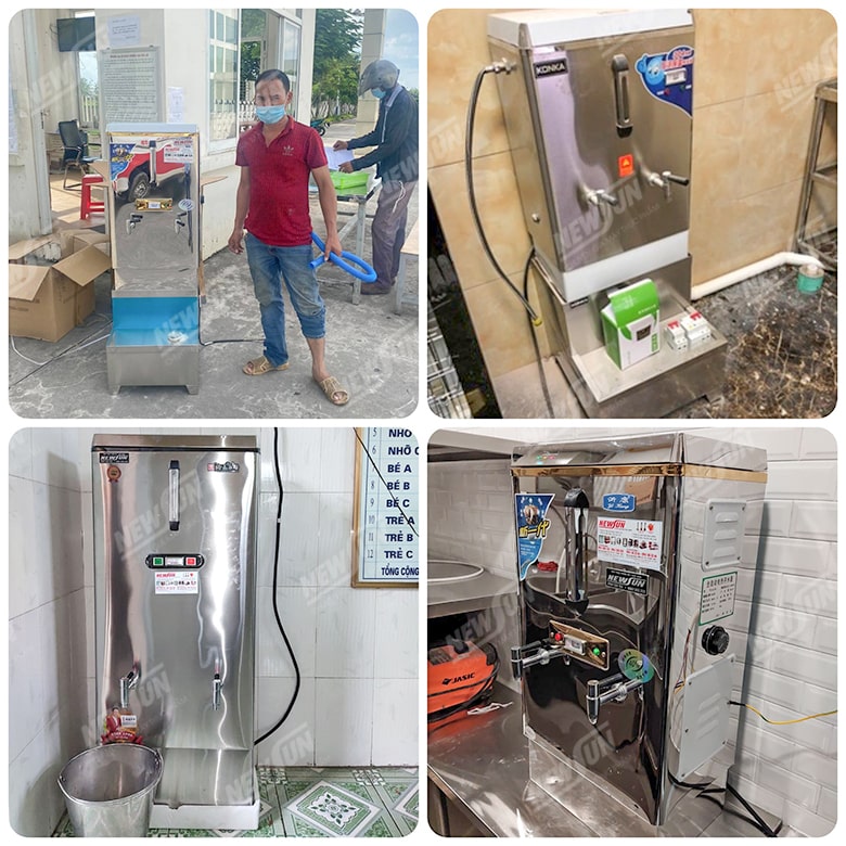 Khách hàng sử dụng máy đun nước sôi công nghiệp NEWSUN Khách hàng sử dụng máy đun nước sôi công nghiệp NEWSUN