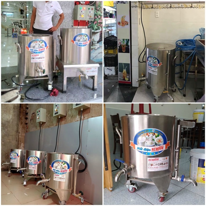 Khách hàng sử dụng nồi nấu cháo NEWSUN