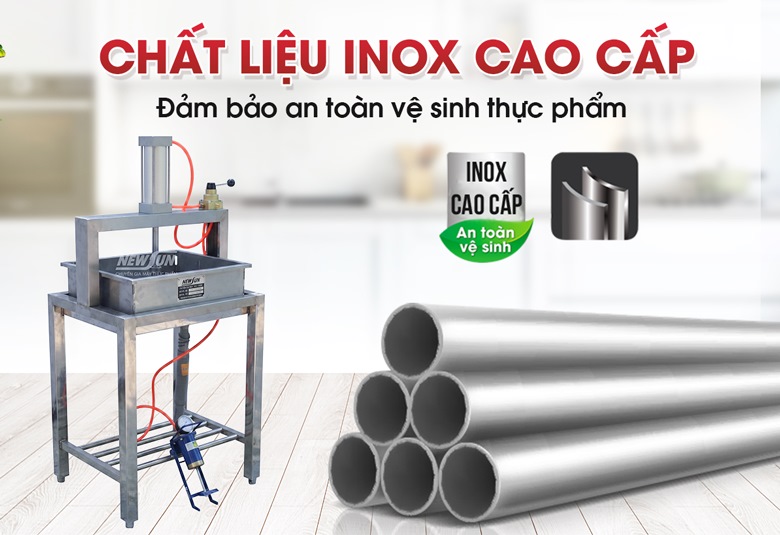 Độ bền cao, đảm bảo vệ sinh nhờ chất liệu inox cao cấp
