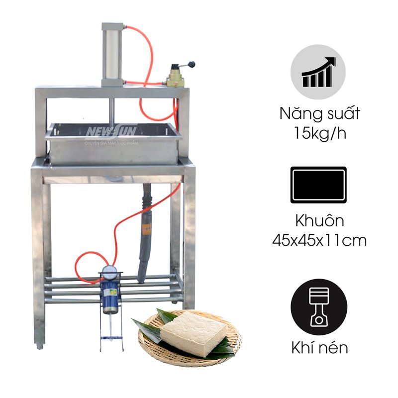 Máy ép đậu hũ khí nén ETON-DF02 (nhập khẩu)