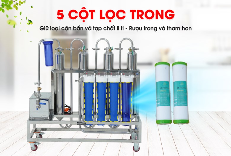 5 cột lọc trong