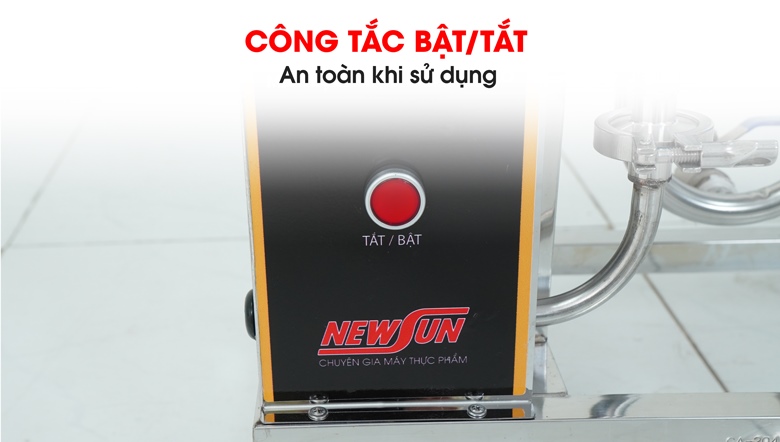 Công tắc tích hợp ngay trên thân