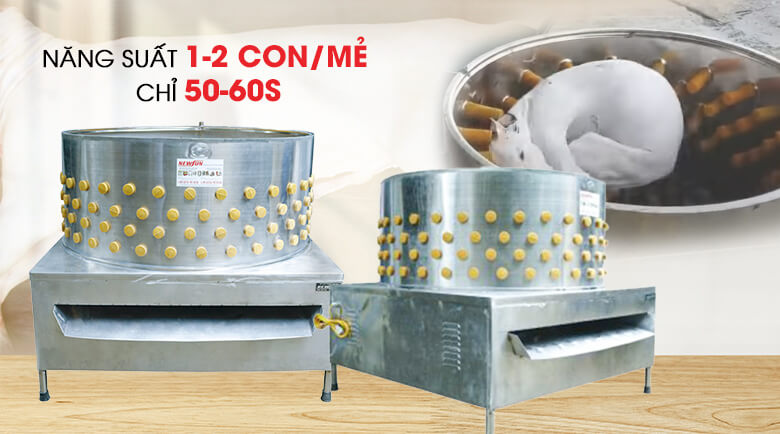 Năng suất máy vặt lông chó phi 80cm