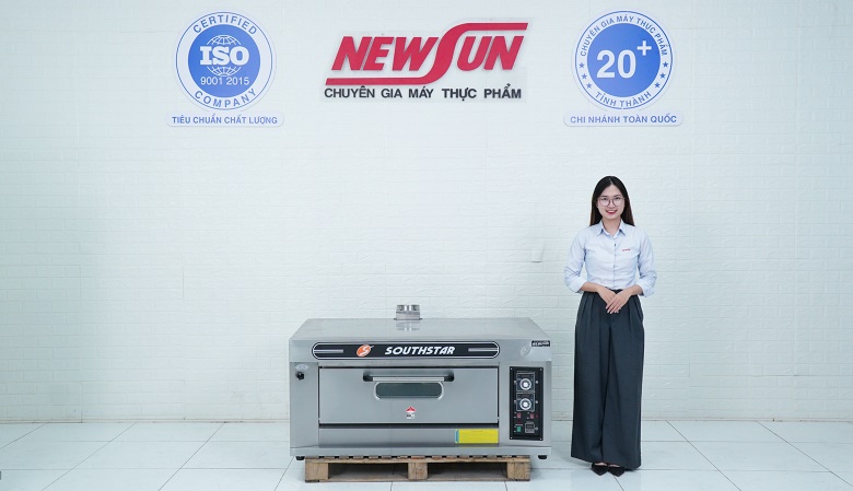 Thực tế lò nướng bánh ngọt dùng gas 1 tầng 2 khay Southstar
