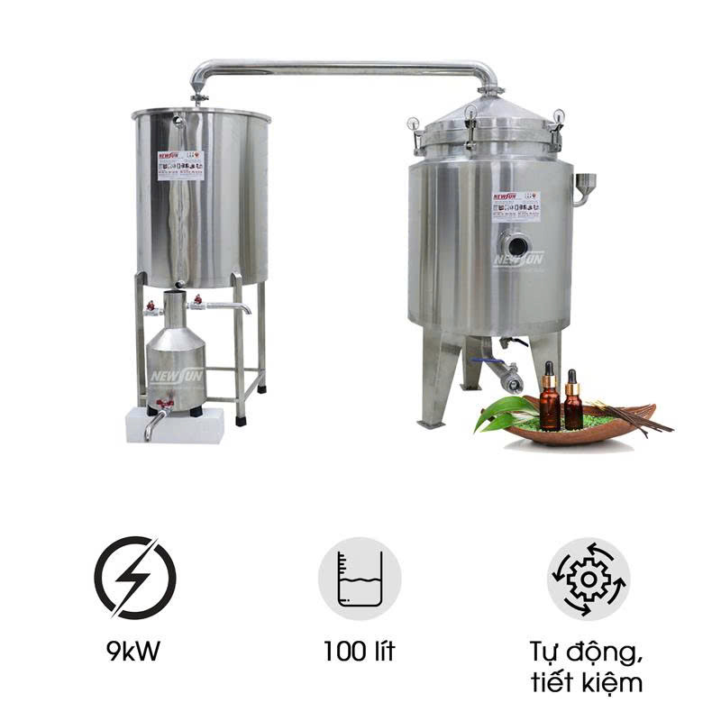 Nồi chưng cất tinh dầu 100 lít