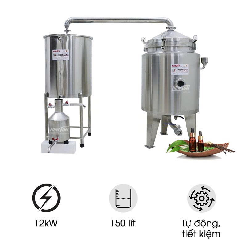 Nồi chưng cất tinh dầu 150 lít