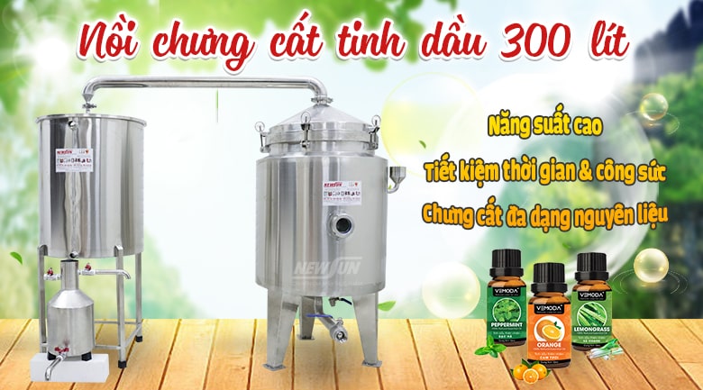Nồi chưng cất tinh dầu 300 lít - Điện máy NEWSUN Nồi chưng cất tinh dầu 300 lít - Điện máy NEWSUN