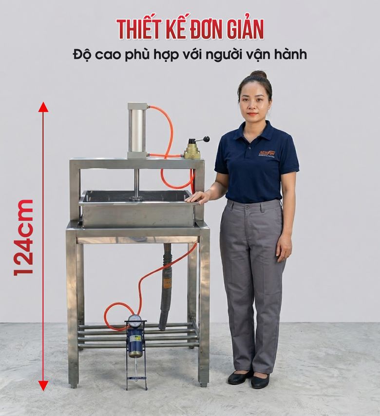 Kiểu dáng gọn gàng, chiều cao phù hợp với người dùng