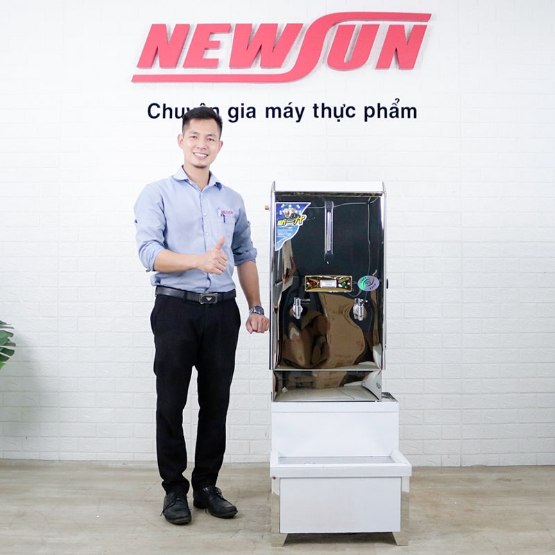 Thực tế máy đun nước sôi công nghiệp tự động NEWSUN