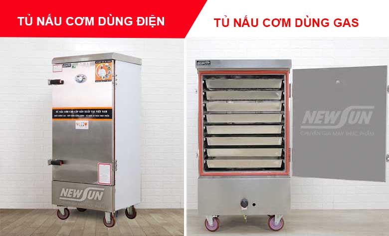 Tủ nấu cơm dùng điện hay tủ nấu cơm dùng gas tốt hơn?