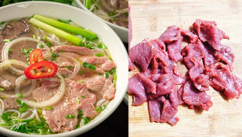 Máy thái thịt bò tươi sống cho nhà hàng, quán bún phở