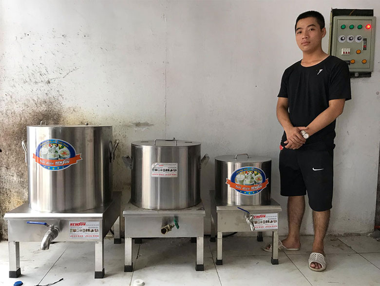 Bộ 3 nồi phở chung tủ điều khiển rời