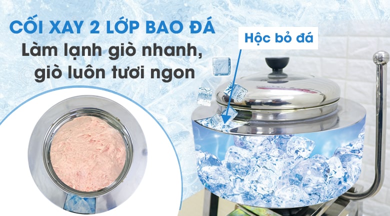 Máy xay giò mini 2kg/mẻ bán chạy