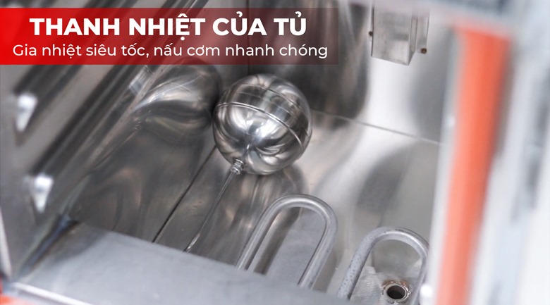 Thanh nhiệt công suất cao, nấu hấp cơm chín đều nhanh chóng 