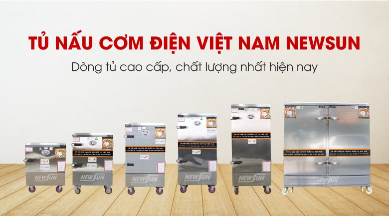 Tủ nấu cơm công nghiệp điện Việt Nam NEWSUN