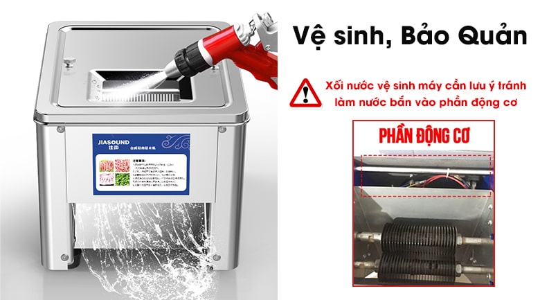 Vệ sinh máy thái thịt SS-90 Vệ sinh máy thái thịt SS-90