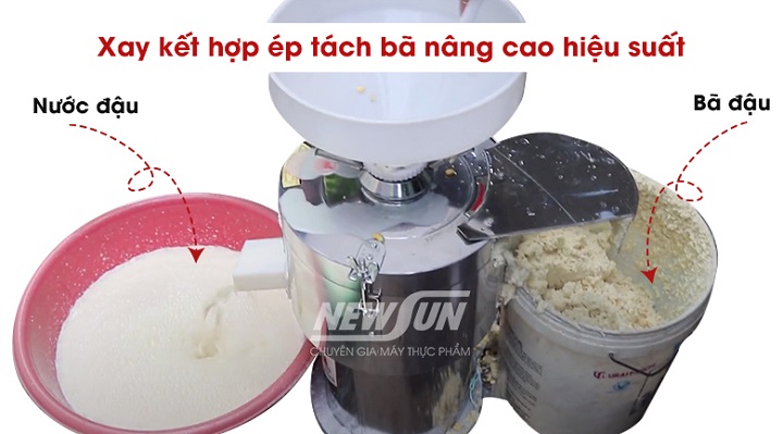 Sữa đậu sánh mịn, không dính cặn bã