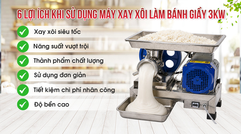 Lợi ích khi sử dụng máy xay xôi làm bánh giầy NEWSUN