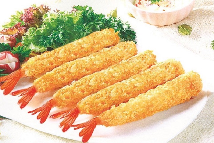 Trang trí tôm chiên xù Trang trí tôm chiên xù
