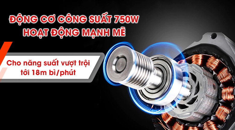 Động cơ mạnh mẽ, vận hành ổn định cho năng suất cao Động cơ mạnh mẽ, vận hành ổn định cho năng suất cao