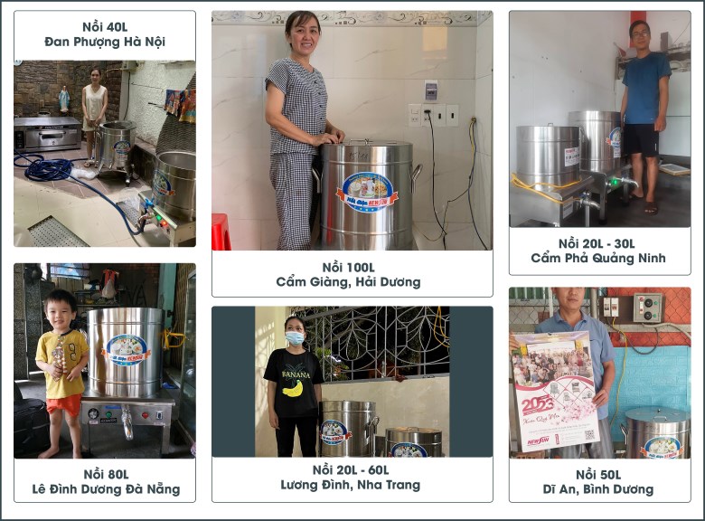 Khách hàng sử dụng nồi nấu phở điện liền NEWSUN Khách hàng sử dụng nồi nấu phở điện liền NEWSUN