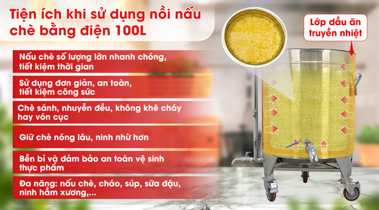 Lợi ích khi sử dụng nồi nấu chè bằng điện