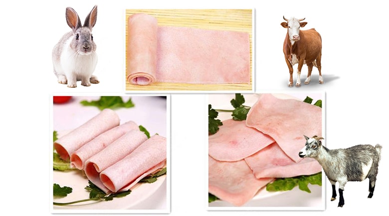 Lột da nhiều loại thịt động vật khác nhau