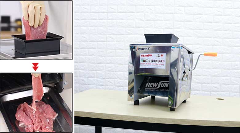 Máy thái thịt bò SS-90 cho quán bún phở quy mô trung bình
