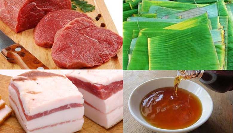 Nguyên liệu làm giò bò, chả bò