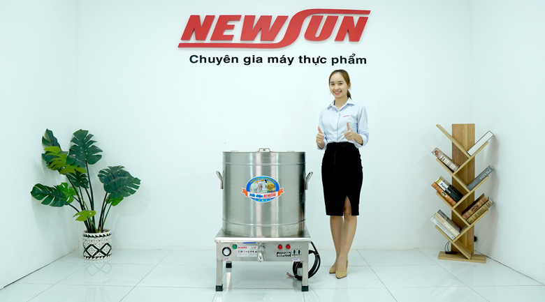 Thực tế nồi nấu phở điện liền nồi 150 lít Thực tế nồi nấu phở điện liền nồi 150 lít