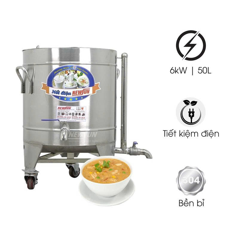 Nồi nấu chè bằng điện 50 lít