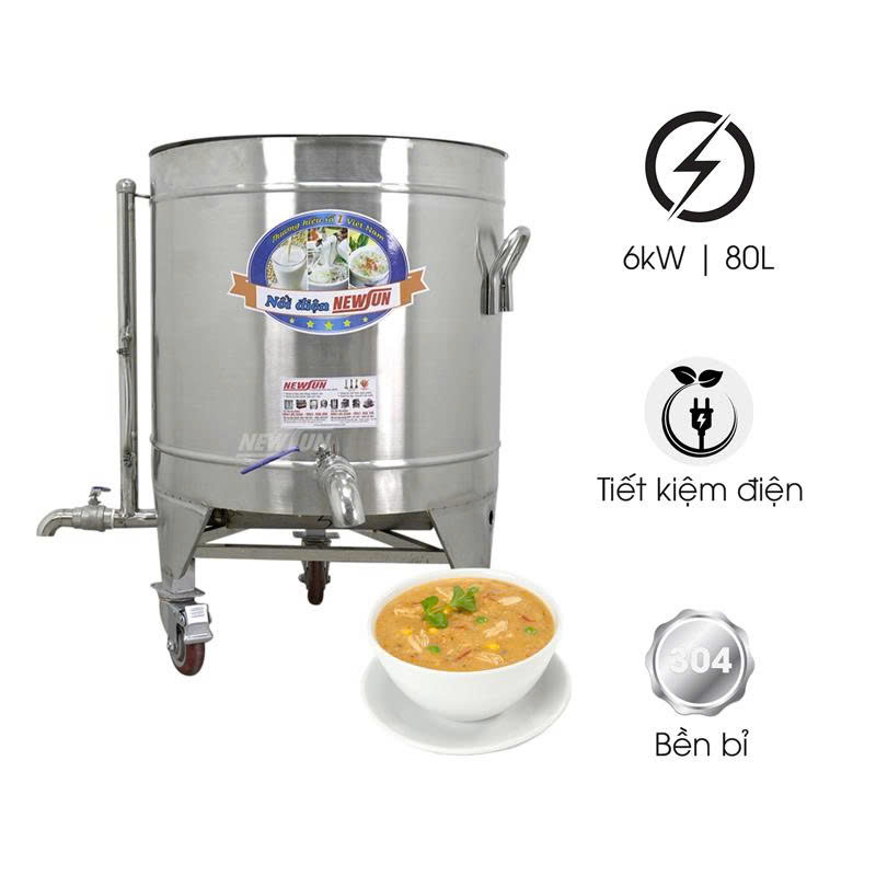 Nồi nấu chè bằng điện 80 lít
