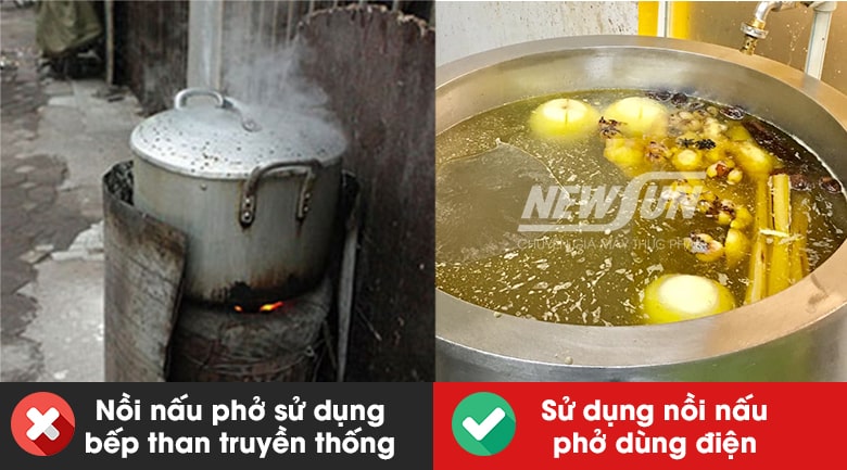 Nồi điện nấu phở - Phương pháp hiện đại, hiệu quả