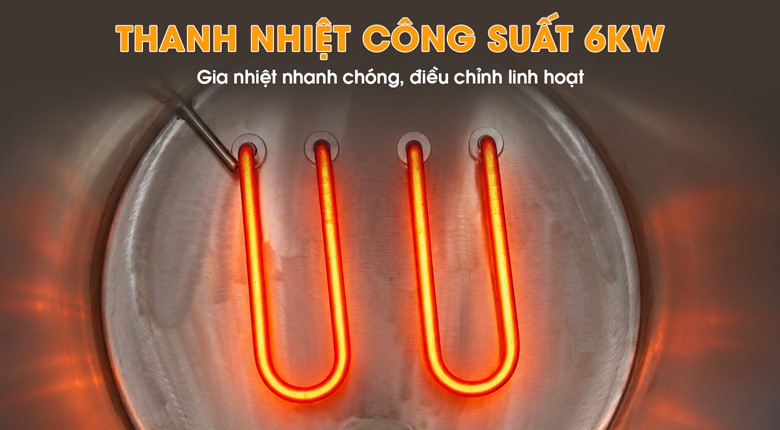 Đun sôi nước nhanh chóng với thanh nhiệt công suất cao