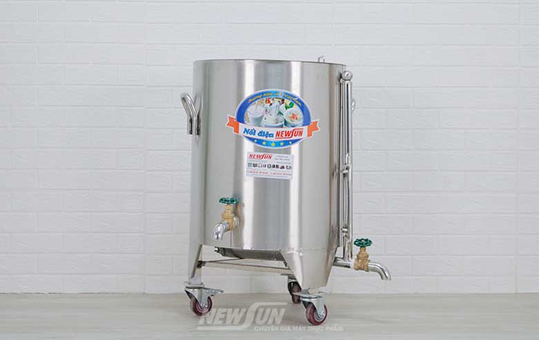 Thực tế sản phẩm nồi nấu cháo công nghiệp dùng điện NEWSUN
