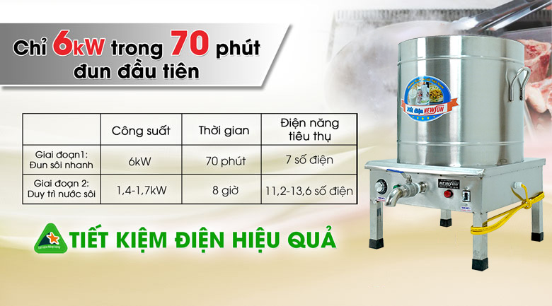 Nồi nấu phở điện 100 lít tiết kiệm điện hiệu quả Nồi nấu phở điện 100 lít tiết kiệm điện hiệu quả