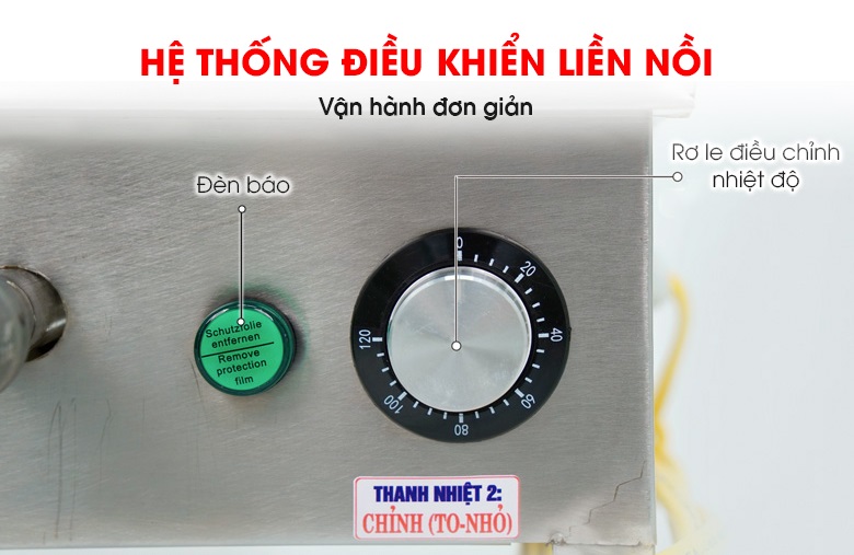 Bảng điều khiển liền nồi tiện dụng