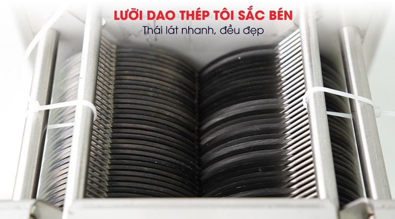 Lưỡi dao máy thái thịt QX260 vô cùng cứng cáp, sắc bén Lưỡi dao máy thái thịt QX260 vô cùng cứng cáp, sắc bén