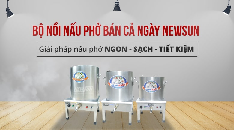 Bộ nồi nấu phở bán cả ngày NEWSUN
