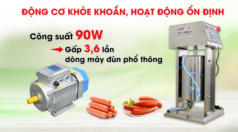 Động cơ công suất cao, hoạt động khỏe khoắn