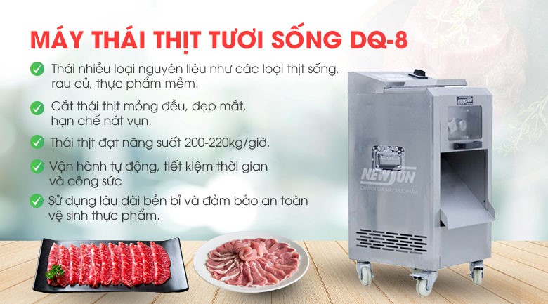 Lợi ích khi sử dụng máy thái thịt tươi sống DQ-8 Lợi ích khi sử dụng máy thái thịt tươi sống DQ-8