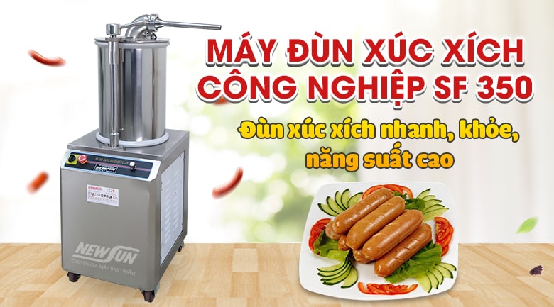 Máy đùn xúc xích công nghiệp SF350 Máy đùn xúc xích công nghiệp SF350