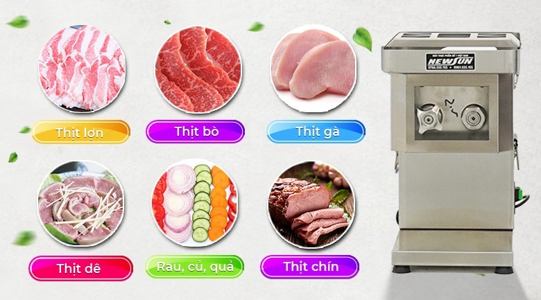 QX260 thái được thịt tươi sống, thịt chín khổ nhỏ, rau củ mềm QX260 thái được thịt tươi sống, thịt chín khổ nhỏ, rau củ mềm
