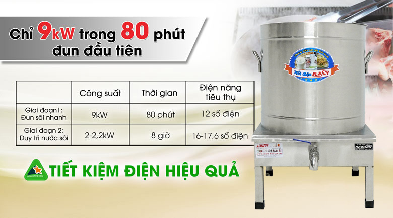 Nồi nấu phở 150 lít tiết kiệm điện Nồi nấu phở 150 lít tiết kiệm điện