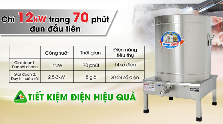 Nồi nấu phở 200 lít tiết kiệm điện Nồi nấu phở 200 lít tiết kiệm điện
