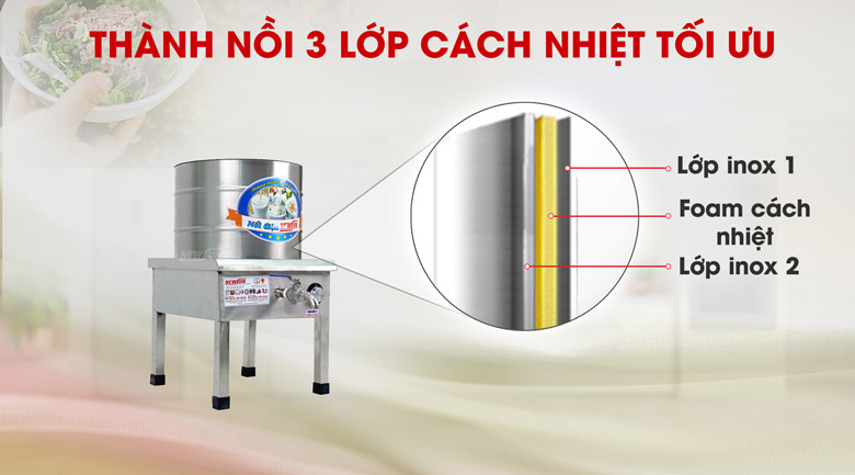 Thiết kế 3 lớp cách nhiệt tối ưu Thiết kế 3 lớp cách nhiệt tối ưu