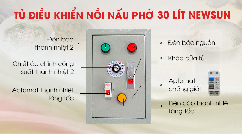 Tủ điều khiển nồi 30 lít Tủ điều khiển nồi 30 lít