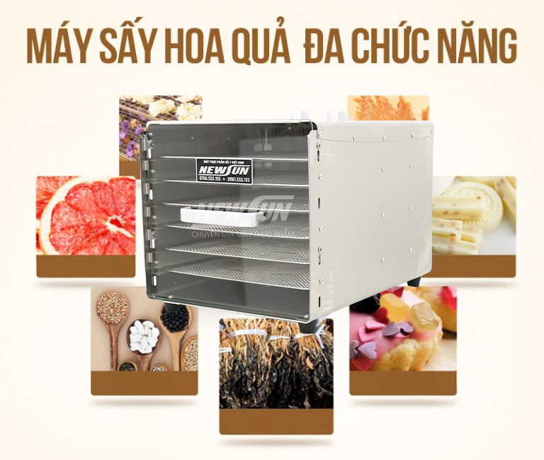 Sấy đa năng các loại hoa quả