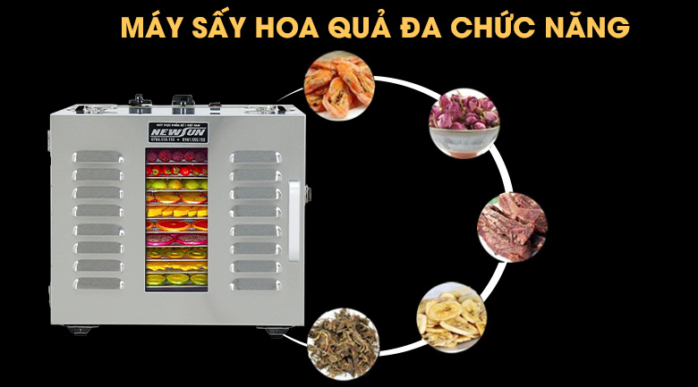 Máy sấy hoa quả sấy đa dạng nhiều thực phẩm