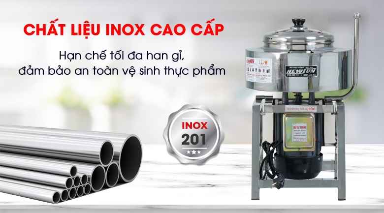 Chất liệu inox cứng cáp, bền bỉ Chất liệu inox cứng cáp, bền bỉ